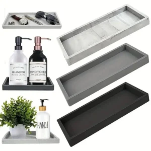 Silicone Bathroom Organizer Tray