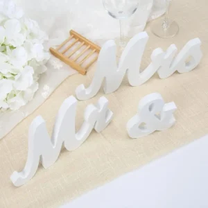 Mr & Mrs Centerpiece Sign