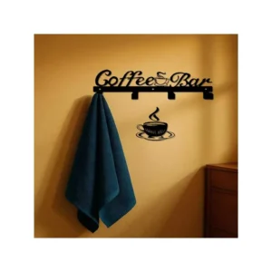 Wall-Mounted Coffee Mug Rack Organizer
