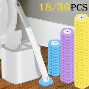 Disposable Head Toilet Brush Kit