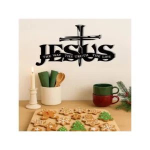 Jesus Cross Metal Wall Art