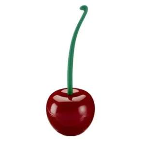Cherry Toilet Brush Holder Set