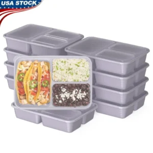 20-Piece 3-Compartment Meal Prep Set