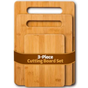 3-Piece Bamboo Cutting Board Set