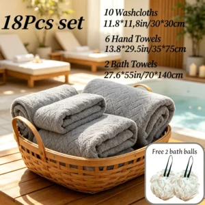 18-Piece Cotton Towel Set