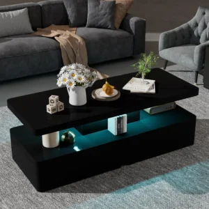 40" LED Storage Coffee Table